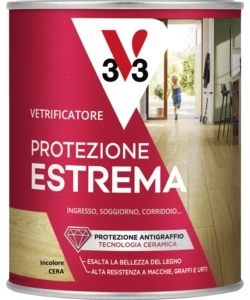 VETRIFICATORE PARQUET PROTEZIONE ESTREMA, CERA INCOLORE - 0,75 LITRI